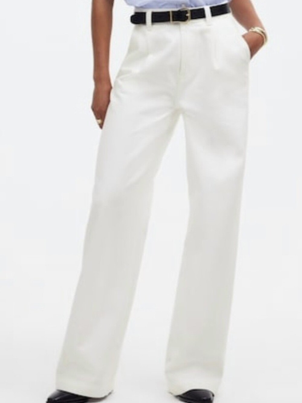 Madewell Winter White Wide-Leg High-Rise Jean